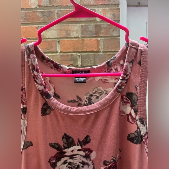 Rue 21 Pink Floral Tank Dress. Worn once great condition Size Medium - Picture 7 of 7